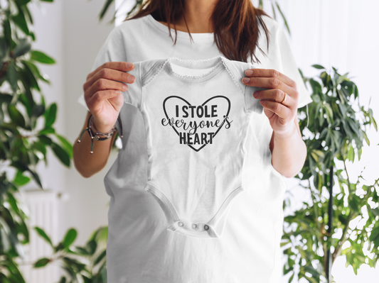 I Stole Everyone's Heart - Onesie Decal Only