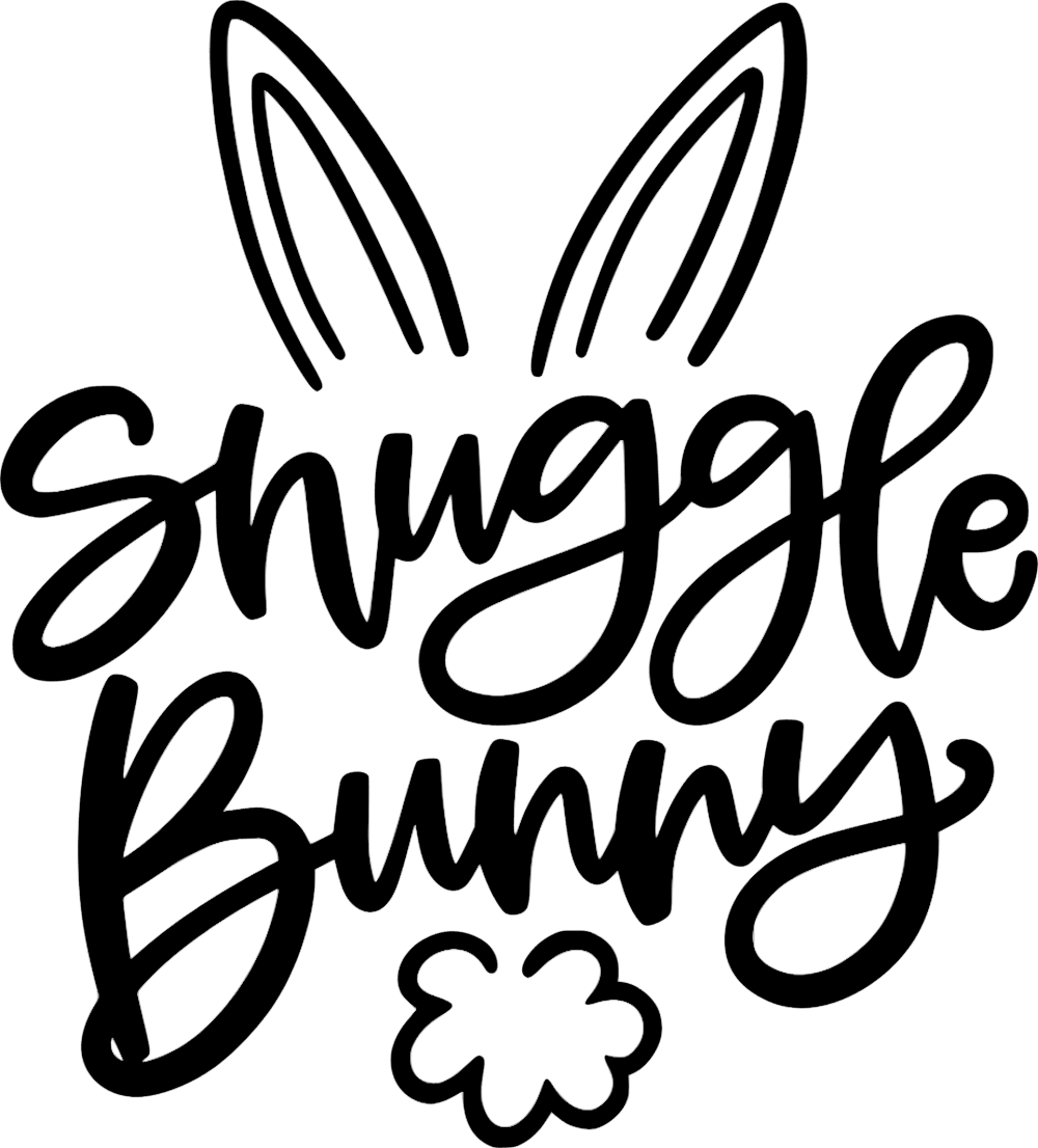 Snuggle Bunny - Onesie Decal Only