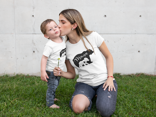Mama Bear - with Baby Bear - Onesie Decal Only